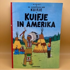 KUIFJE IN AMERIKA Hergé De Aventurent Van Kuifje Casterman 1980 Tintin DUTCH
